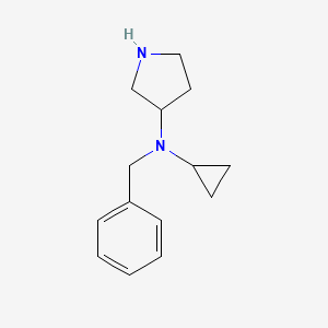 molecular formula C14H20N2 B7931686 Benzyl-cyclopropyl-pyrrolidin-3-yl-amine 