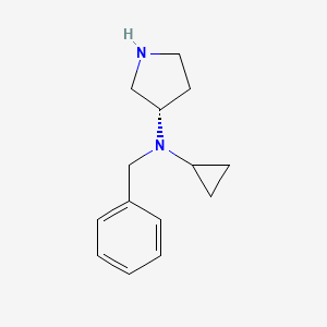 molecular formula C14H20N2 B7931690 Benzyl-cyclopropyl-(S)-pyrrolidin-3-yl-amine 