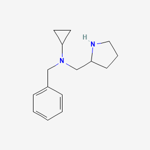 molecular formula C15H22N2 B7931692 Benzyl-cyclopropyl-pyrrolidin-2-ylmethyl-amine 