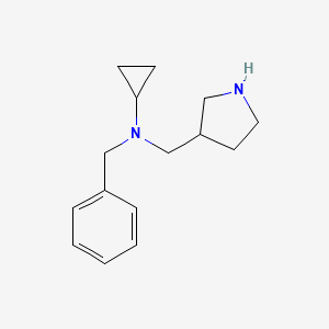 molecular formula C15H22N2 B7931700 Benzyl-cyclopropyl-pyrrolidin-3-ylmethyl-amine 