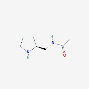 molecular formula C7H14N2O B7931708 N-(S)-1-Pyrrolidin-2-ylmethyl-acetamide 