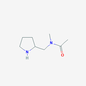 molecular formula C8H16N2O B7931710 N-Methyl-N-pyrrolidin-2-ylmethyl-acetamide 