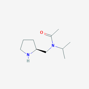 molecular formula C10H20N2O B7931734 (S)-N-Isopropyl-N-(pyrrolidin-2-ylmethyl)acetamide 