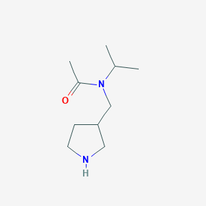 molecular formula C10H20N2O B7931736 N-Isopropyl-N-pyrrolidin-3-ylmethyl-acetamide 