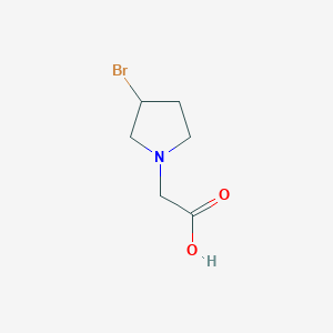 molecular formula C6H10BrNO2 B7931760 (3-Bromo-pyrrolidin-1-yl)-acetic acid 