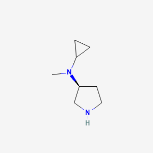 molecular formula C8H16N2 B7931769 (S)-N-Cyclopropyl-N-methylpyrrolidin-3-amine 
