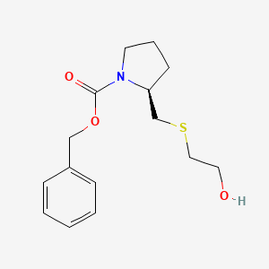 (S)-2-(2-Hydroxy-ethylsulfanylmethyl)-pyrrolidine-1-carboxylic acid benzyl ester