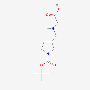 molecular formula C13H24N2O4 B7931875 3-[(Carboxymethyl-methyl-amino)-methyl]-pyrrolidine-1-carboxylic acid tert-butyl ester 