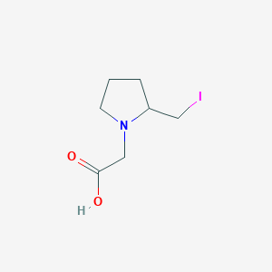 molecular formula C7H12INO2 B7931904 (2-Iodomethyl-pyrrolidin-1-yl)-acetic acid 
