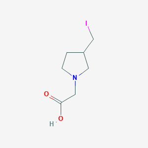 molecular formula C7H12INO2 B7931922 (3-Iodomethyl-pyrrolidin-1-yl)-acetic acid 