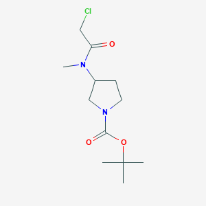 molecular formula C12H21ClN2O3 B7931958 3-[(2-Chloro-acetyl)-methyl-amino]-pyrrolidine-1-carboxylic acid tert-butyl ester 