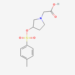 molecular formula C13H17NO5S B7931992 [3-(Toluene-4-sulfonyloxy)-pyrrolidin-1-yl]-acetic acid 