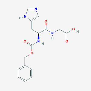 molecular formula C16H18N4O5 B079320 Z-His-Gly-OH CAS No. 13056-37-6