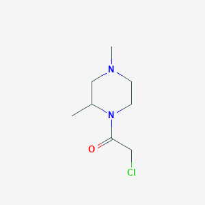 molecular formula C8H15ClN2O B7932113 2-Chloro-1-(2,4-dimethyl-piperazin-1-yl)-ethanone 