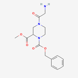 4-(2-Amino-acetyl)-piperazine-1,2-dicarboxylic acid 1-benzyl ester 2-methyl ester