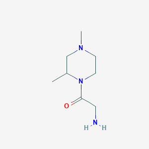 molecular formula C8H17N3O B7932148 2-Amino-1-(2,4-dimethyl-piperazin-1-yl)-ethanone 