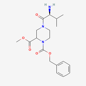 4-((S)-2-Amino-3-methyl-butyryl)-piperazine-1,2-dicarboxylic acid 1-benzyl ester 2-methyl ester