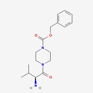 molecular formula C17H25N3O3 B7932167 4-((S)-2-Amino-3-methyl-butyryl)-piperazine-1-carboxylic acid benzyl ester 