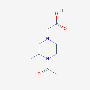 molecular formula C9H16N2O3 B7932196 (4-Acetyl-3-methyl-piperazin-1-yl)-acetic acid 