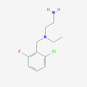 molecular formula C11H16ClFN2 B7932247 N1-(2-Chloro-6-fluorobenzyl)-N1-ethylethane-1,2-diamine 