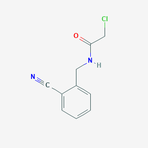 molecular formula C10H9ClN2O B7932274 2-Chloro-N-(2-cyano-benzyl)-acetamide 