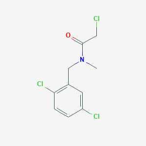 molecular formula C10H10Cl3NO B7932277 2-Chloro-N-(2,5-dichloro-benzyl)-N-methyl-acetamide 