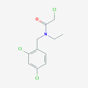 molecular formula C11H12Cl3NO B7932280 2-Chloro-N-(2,4-dichloro-benzyl)-N-ethyl-acetamide 