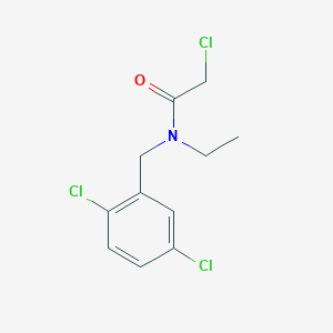 molecular formula C11H12Cl3NO B7932286 2-Chloro-N-(2,5-dichloro-benzyl)-N-ethyl-acetamide 