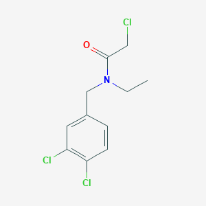 molecular formula C11H12Cl3NO B7932294 2-Chloro-N-(3,4-dichloro-benzyl)-N-ethyl-acetamide 
