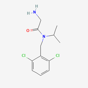 molecular formula C12H16Cl2N2O B7932375 2-Amino-N-(2,6-dichloro-benzyl)-N-isopropyl-acetamide 