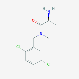 molecular formula C11H14Cl2N2O B7932399 (S)-2-Amino-N-(2,5-dichloro-benzyl)-N-methyl-propionamide 