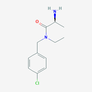 molecular formula C12H17ClN2O B7932446 (S)-2-Amino-N-(4-chloro-benzyl)-N-ethyl-propionamide 