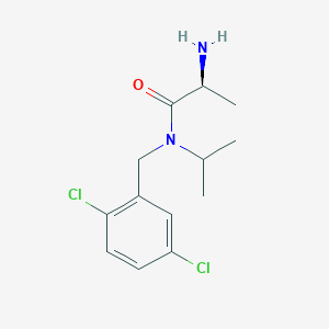 molecular formula C13H18Cl2N2O B7932449 (S)-2-Amino-N-(2,5-dichloro-benzyl)-N-isopropyl-propionamide 