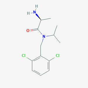 molecular formula C13H18Cl2N2O B7932455 (S)-2-Amino-N-(2,6-dichlorobenzyl)-N-isopropylpropanamide 