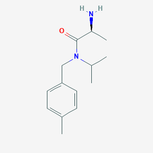 molecular formula C14H22N2O B7932474 (S)-2-Amino-N-isopropyl-N-(4-methyl-benzyl)-propionamide 