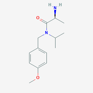 molecular formula C14H22N2O2 B7932476 (S)-2-Amino-N-isopropyl-N-(4-methoxy-benzyl)-propionamide 