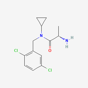 molecular formula C13H16Cl2N2O B7932486 (S)-2-Amino-N-cyclopropyl-N-(2,5-dichloro-benzyl)-propionamide 