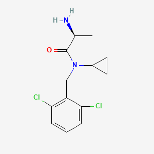molecular formula C13H16Cl2N2O B7932488 (S)-2-Amino-N-cyclopropyl-N-(2,6-dichloro-benzyl)-propionamide 