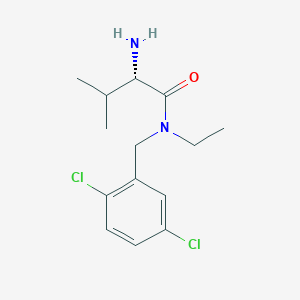 molecular formula C14H20Cl2N2O B7932523 (S)-2-Amino-N-(2,5-dichloro-benzyl)-N-ethyl-3-methyl-butyramide 