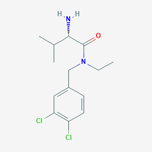 molecular formula C14H20Cl2N2O B7932542 (S)-2-Amino-N-(3,4-dichloro-benzyl)-N-ethyl-3-methyl-butyramide 