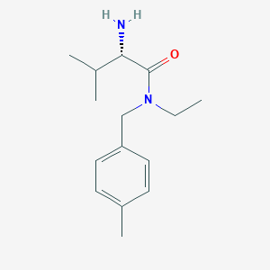 molecular formula C15H24N2O B7932554 (S)-2-Amino-N-ethyl-3-methyl-N-(4-methyl-benzyl)-butyramide 
