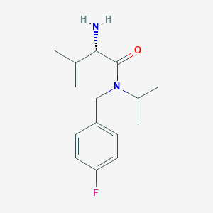 molecular formula C15H23FN2O B7932585 (S)-2-Amino-N-(4-fluoro-benzyl)-N-isopropyl-3-methyl-butyramide 