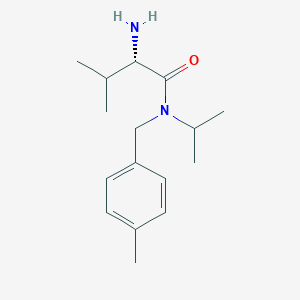 molecular formula C16H26N2O B7932589 (S)-2-Amino-N-isopropyl-3-methyl-N-(4-methyl-benzyl)-butyramide 