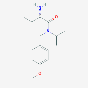 molecular formula C16H26N2O2 B7932593 (S)-2-Amino-N-isopropyl-N-(4-methoxy-benzyl)-3-methyl-butyramide 