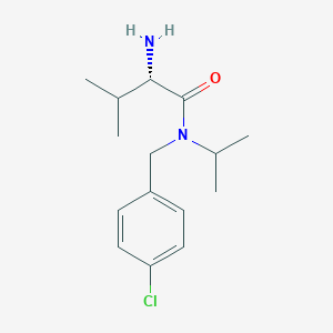 molecular formula C15H23ClN2O B7932594 (S)-2-Amino-N-(4-chloro-benzyl)-N-isopropyl-3-methyl-butyramide 