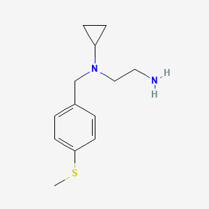 molecular formula C13H20N2S B7932634 N1-Cyclopropyl-N1-(4-(methylthio)benzyl)ethane-1,2-diamine 