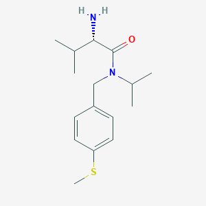 molecular formula C16H26N2OS B7932669 (S)-2-Amino-N-isopropyl-3-methyl-N-(4-methylsulfanyl-benzyl)-butyramide 