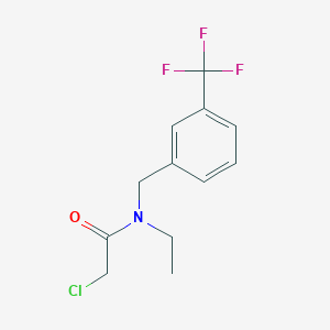molecular formula C12H13ClF3NO B7932671 2-Chloro-N-ethyl-N-(3-trifluoromethyl-benzyl)-acetamide 
