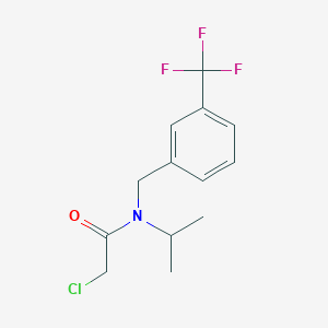molecular formula C13H15ClF3NO B7932700 2-Chloro-N-isopropyl-N-(3-trifluoromethyl-benzyl)-acetamide 