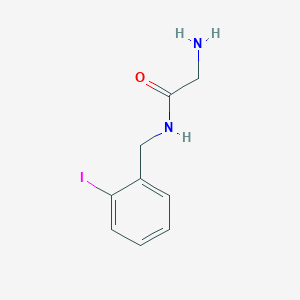 molecular formula C9H11IN2O B7932736 2-Amino-N-(2-iodo-benzyl)-acetamide 